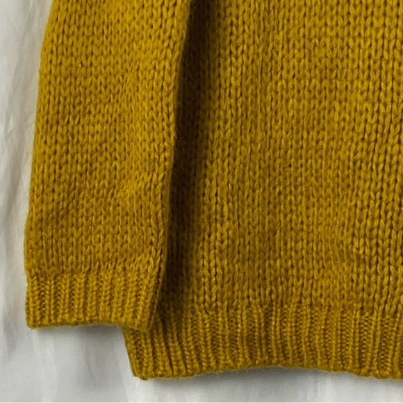 Massimo Dutti Mustard Yellow Turtleneck Sweater Size Small - Picture 7 of 16